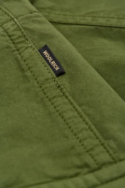 Šortky Woolrich Cotton Twill Utility Short Cypress