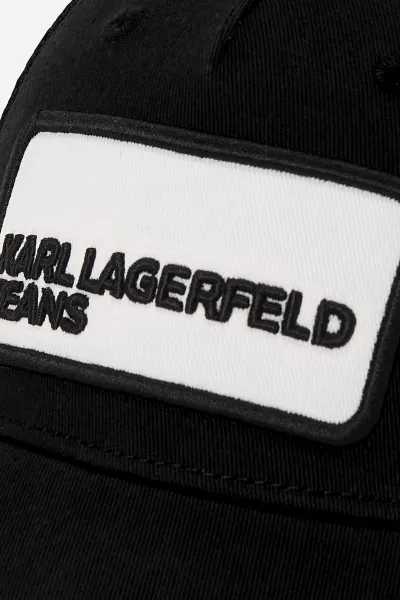 Šiltovka Karl Lagerfeld Jeans Klj Colour Blocked Trucker Cap Black
