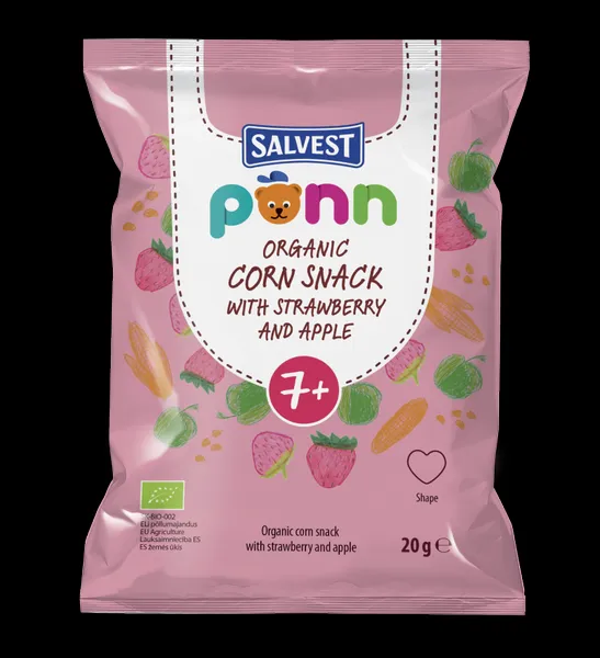 SALVEST Põnn BIO Chrumky jahodové 20 g