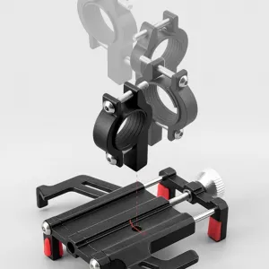 Rockbros Aluminum držiak na mobil na bicykel, čierny