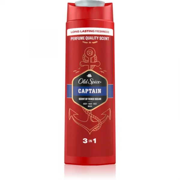 Old Spice Captain 3 V 1 Sprchový Gél A Šampón Pre Mužov 400ml 1ks
