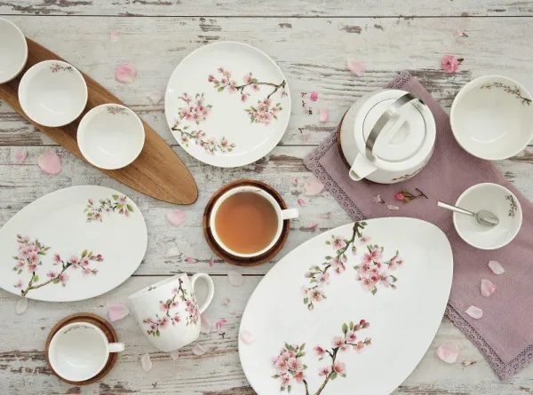 SAKURA sada šálok na espresso, 4 ks