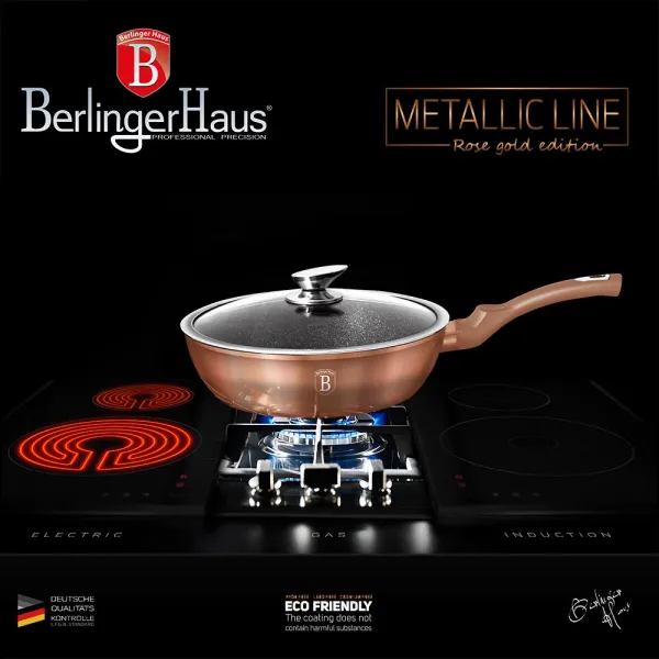 BERLINGERHAUS BH-1517 Rosegold Metallic panvica, 24 cm