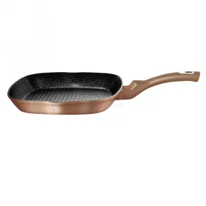 BERLINGERHAUS BH-1521 Rose Gold Collection panvica na grilovanie, 28 cm