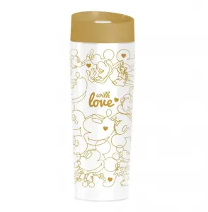 DISNEY Mickey Gold Hearts termohrnček 400 ml