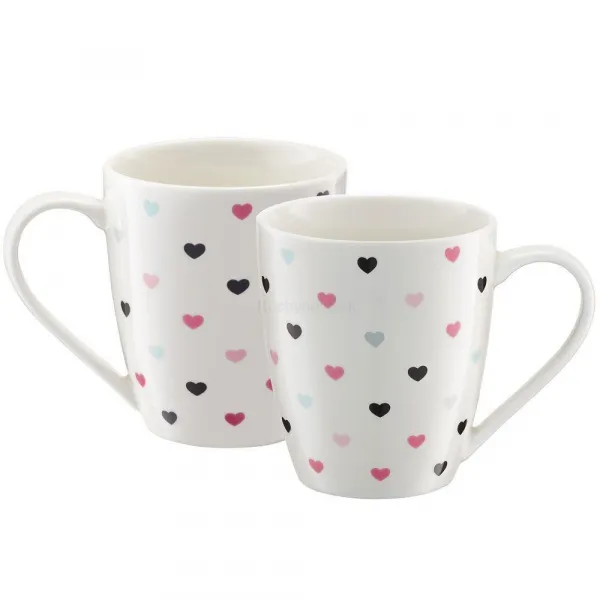 AMBITION Porcelánový hrnček Love Little Hearts 370 ml