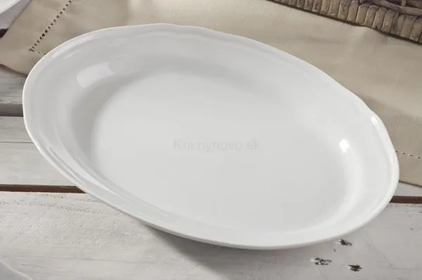 VICTORIA porcelánový oválny tanier, 28 cm