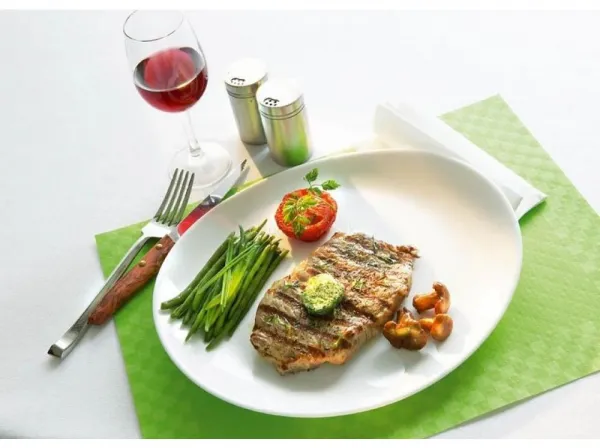 LUMINARC Plytký tanier Steak White 30 x 26 cm
