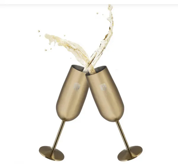 BerlingerHaus metalický pohár na šampanské, 260 ml, 2 ks