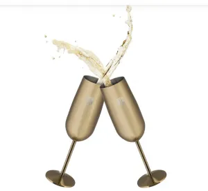 BerlingerHaus metalický pohár na šampanské, 260 ml, 2 ks