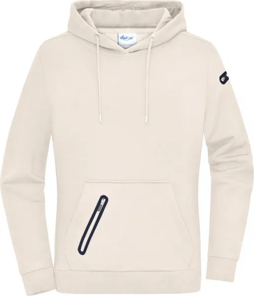 CottonClassics Dámska interlock mikina s kapucňou Farba: Modrá, Veľkosť: M
