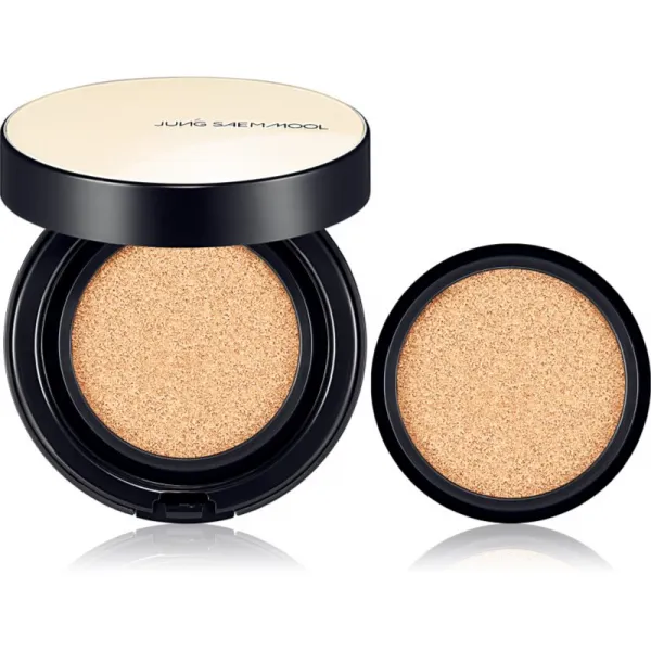 JUNG SAEM MOOL Essential Skin Nuder Cushion hydratačný make-up v hubke + náhradná náplň odtieň Pink Light 2x14 g