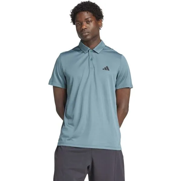 adidas TRAINING ESSENTIALS BASE POLO Pánske športové polo tričko, svetlomodrá, veľkosť