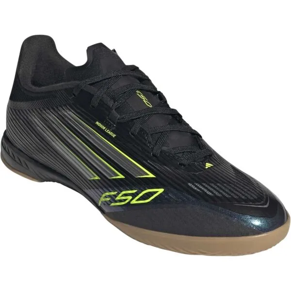 adidas F50 LEAGUE IN J Detská halová obuv, čierna, veľkosť 42