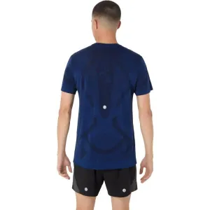 ASICS ROAD SEAMLESS SS TOP Pánske bežecké tričko, modrá, veľkosť