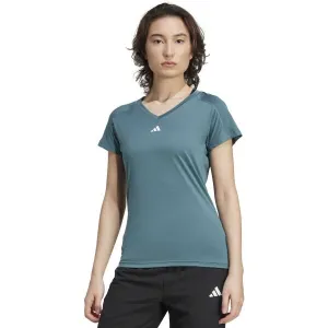 adidas AEROREADY TRAIN ESSENTIALS MINIMAL T-SHIRT Dámske športové tričko, zelená, veľkosť