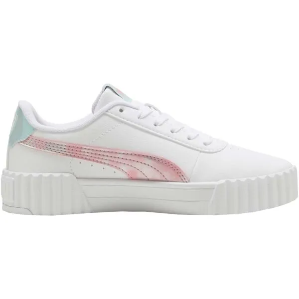 Puma CARINA 3.0 SPACE BELLE JR Detská voľnočasová obuv, biela, veľkosť 36