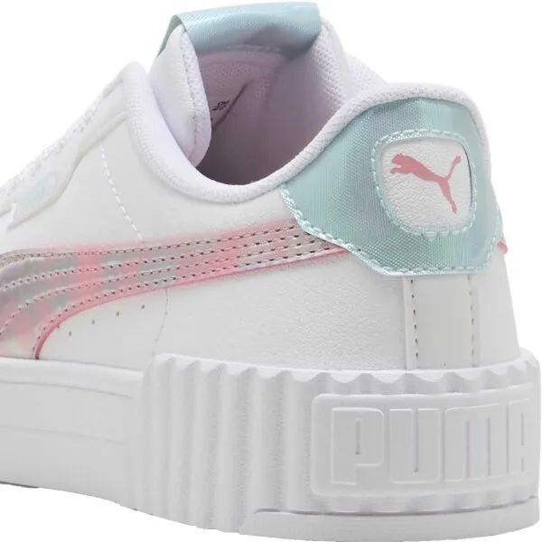 Puma CARINA 3.0 SPACE BELLE JR Detská voľnočasová obuv, biela, veľkosť 36