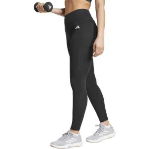 adidas OPTIME ESSENTIALS STASH POCKET LEGGINGS Dámske legíny, čierna, veľkosť