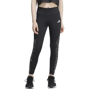 adidas TRAINING ESSENTIALS GLAM PRINT LEGGINS Dievčenské športové legíny, čierna, veľkosť