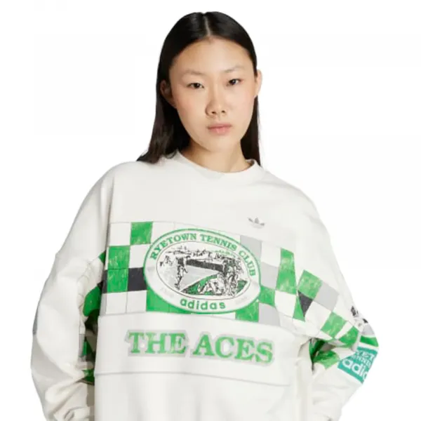 adidas Court Crewneck W "Off White" (JW0149)