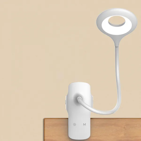 MG Reading LED lampa s klipom + kábel micro USB, čierna