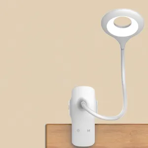 MG Reading LED lampa s klipom + kábel micro USB, čierna