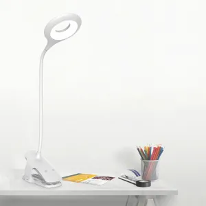 MG Reading LED lampa s klipom + kábel micro USB, čierna
