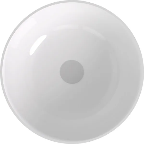 POLYSAN - BANERA ROUND umývadlo na dosku, liaty mramor, priemer 39cm, biela 14337