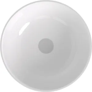 POLYSAN - BANERA ROUND umývadlo na dosku, liaty mramor, priemer 39cm, biela 14337