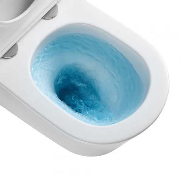 Mereo WC závesné kapotované, Smart Flush RIMLESS, 365x375x540, keramické, vr. sedátka CSS125 VSD85T1