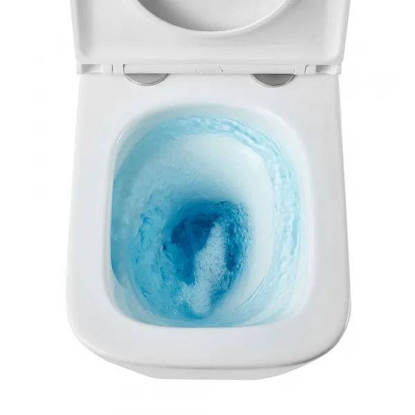 Mereo WC závesné kapotované, Smart Flush RIMLESS, 490x340x350, keramické, vr. sedátka CSS118S VSD83T1