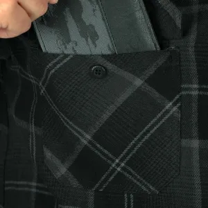 HORSEFEATHERS Vodoodpudivá technická košeľa Dough - anthracite BLACK velikost S