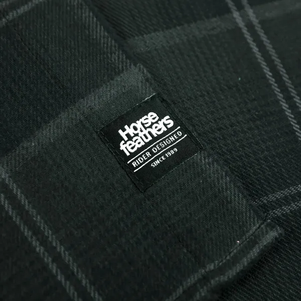 HORSEFEATHERS Vodoodpudivá technická košeľa Dough - anthracite BLACK velikost S
