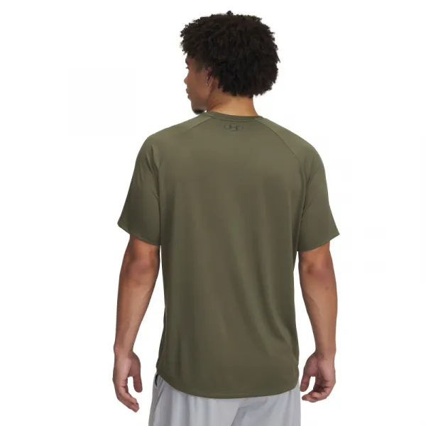 Pánske tréningové tričko s krátkym rukávom UNDER ARMOUR UA M TECH PRINT FILL SS-GRN