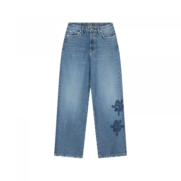 Olaf Monogram Denim Pant W "Blue" (W220402-BLUE)