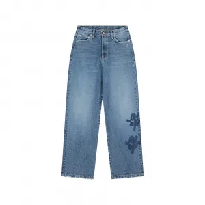 Olaf Monogram Denim Pant W "Blue" (W220402-BLUE)
