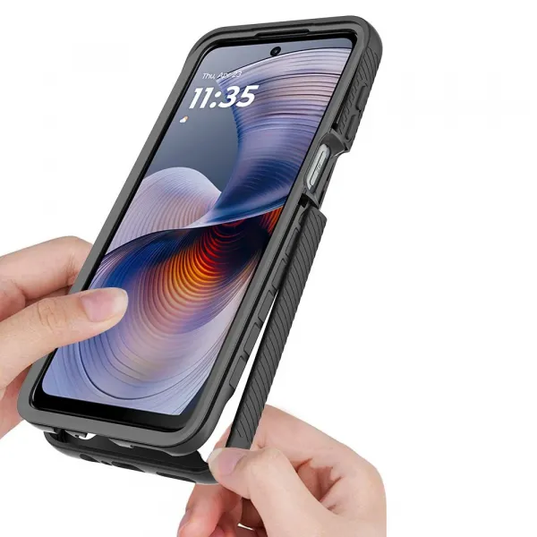Tech-Protect Defense kryt na Motorola Moto G15 / G15 Power / G05 / E15, čierny