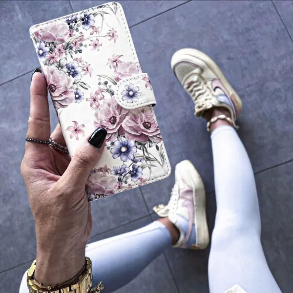 Tech-Protect Wallet knižkové puzdro na Xiaomi Redmi 14C / Poco C75, blossom flower