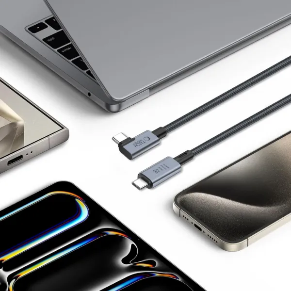 Tech-Protect Ultraboost Max L kábel USB 4.0 8K / USB-C 240W 1.5m, šedý