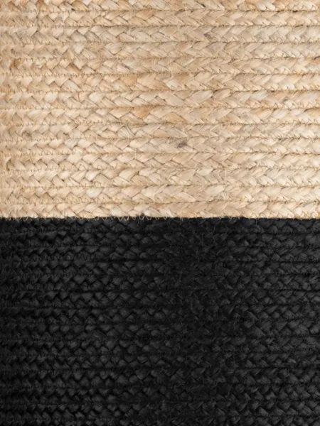 Taburetka Hanse Home JUTTA naturálna zlatá / čierna