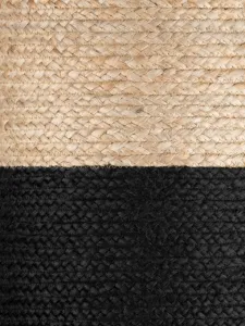 Taburetka Hanse Home JUTTA naturálna zlatá / čierna