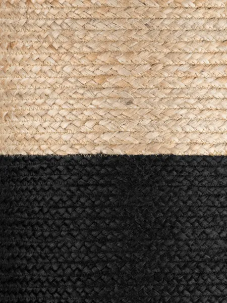 Taburetka Hanse Home JUTTA naturálna zlatá / čierna