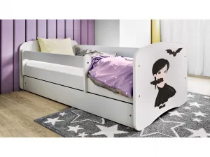 Kocot kids Detská posteľ Babydreams temná princezná biela, variant 70x140, se šuplíky, s matrací