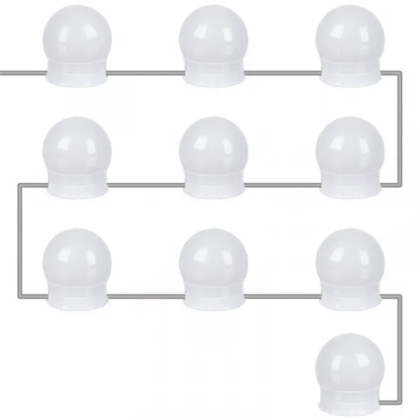 Reťaz svietiaca LED 3-6000K 10ks 2,7+1,8m 5V 12W ML18910