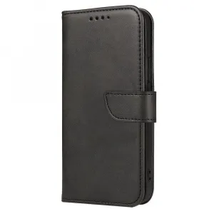 MG Magnet knižkové kožené puzdro na Motorola Moto G100 / Edge S, čierne