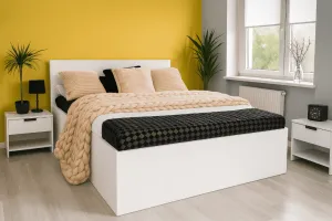 Elvisia Posteľ DESA s roštom | 90 x 200 cm Farba: Biela