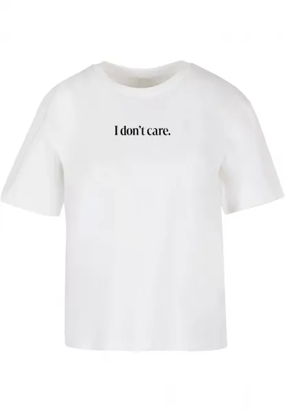 Women's T-shirt I Don't Care white