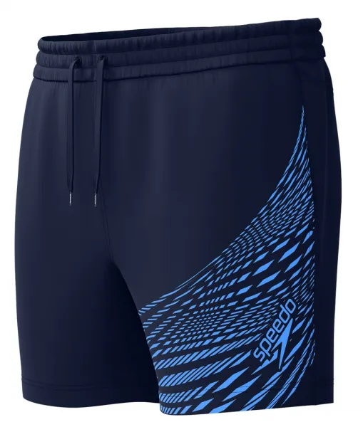 Speedo medley logo 16 watershort navy/blue s - uk32