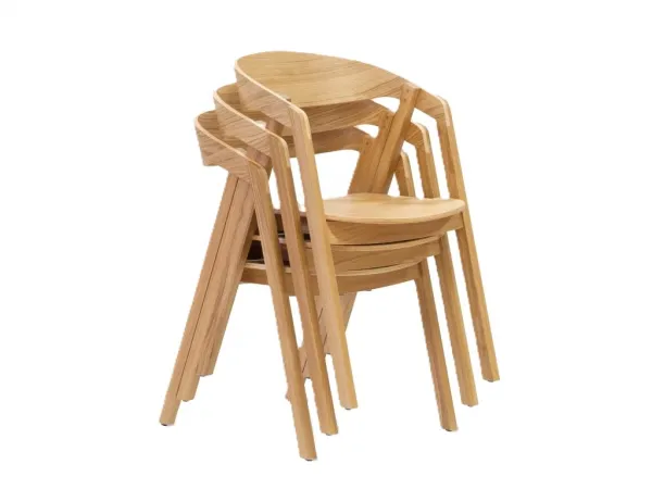 Stolička GURU dub s masívnym sedákom
